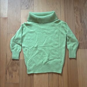 Lord and Taylor 2ply cashmere cowl neck sweater. Light green size PM.